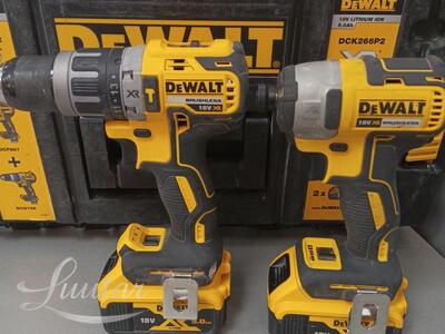 Tööriistakomplekt DeWalt DCK266P2 (DCD796 + DCF887); 18 V; 2x5,0 Ah aku