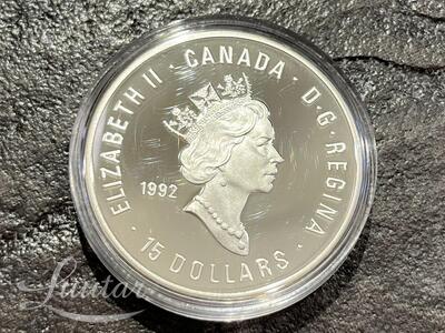 Hõbemünt 925* Elizabeth II 15 Dollars Citius Altius Fortius 1992