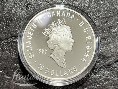Hõbemünt 925* Elizabeth II 15 Dollars Spirit of the Generations 1992