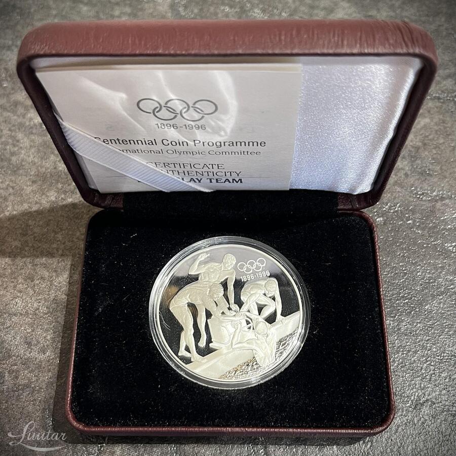 Hõbemünt 925* Elizabeth II 20 Dollars The Relay Team 1993