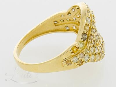 Kuldsõrmus 585* UUS! Looduslikud briljandid 1.50ct