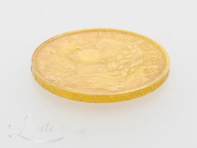 Kuldmünt 900*  Šveitsi Vreneli Helvetia 20 frank 1947a