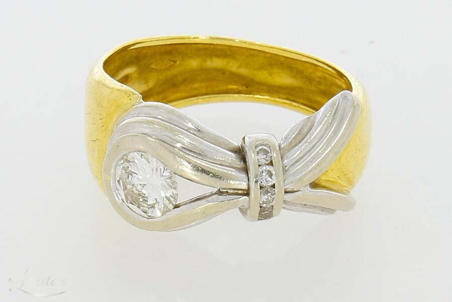 Kuldsõrmus 750* 0,45ct looduslikud briljandid