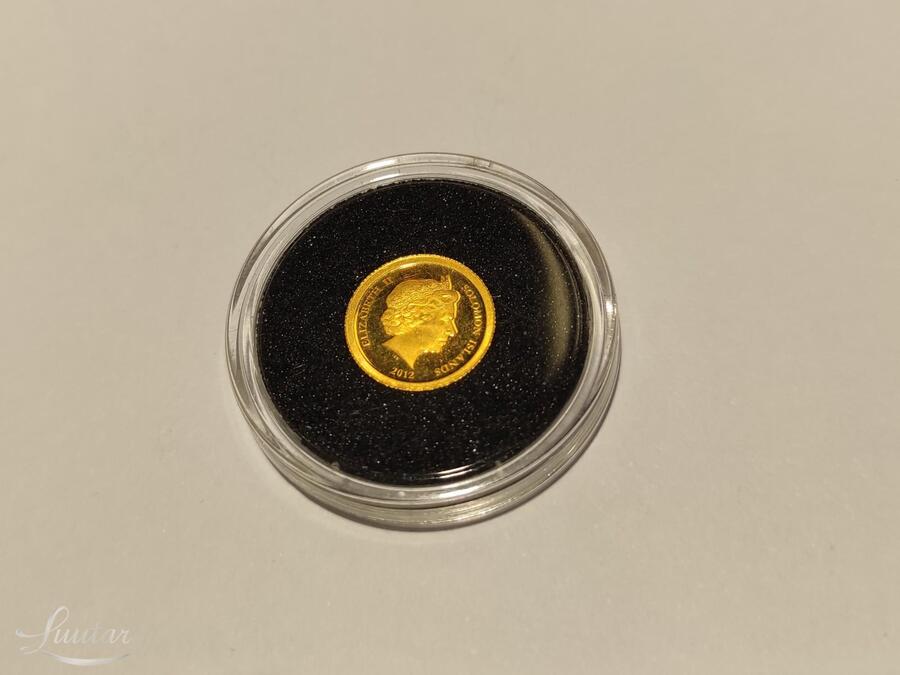 Kuldmünt Elizabeth II Solomoni saared 5 dollarit 999* 2012a.