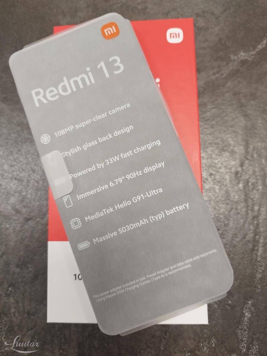 Mobiiltelefon Xiaomi Redmi Note 13 128GB UUS