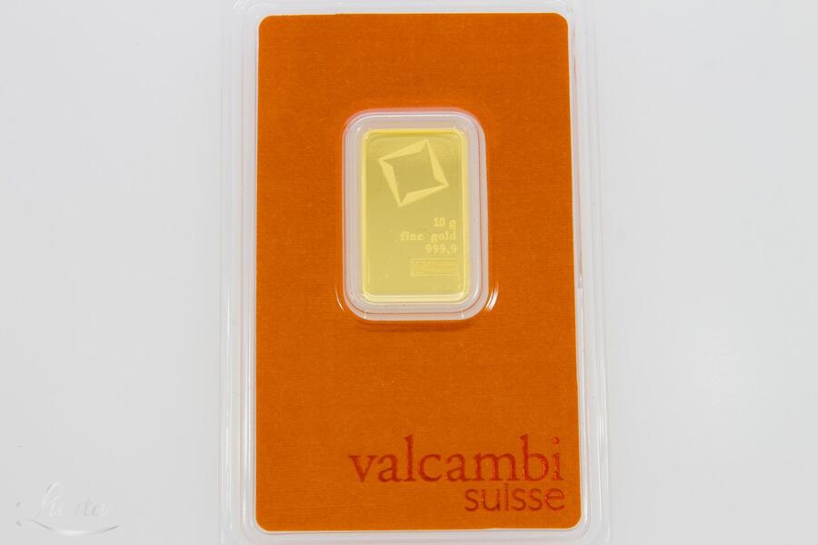 Kuldplaat Valcambi 999* 10gr