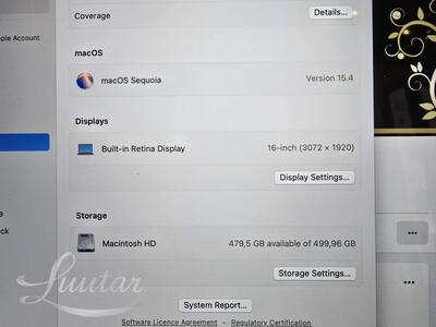 Sülearvuti Apple MacBook Pro 2019  