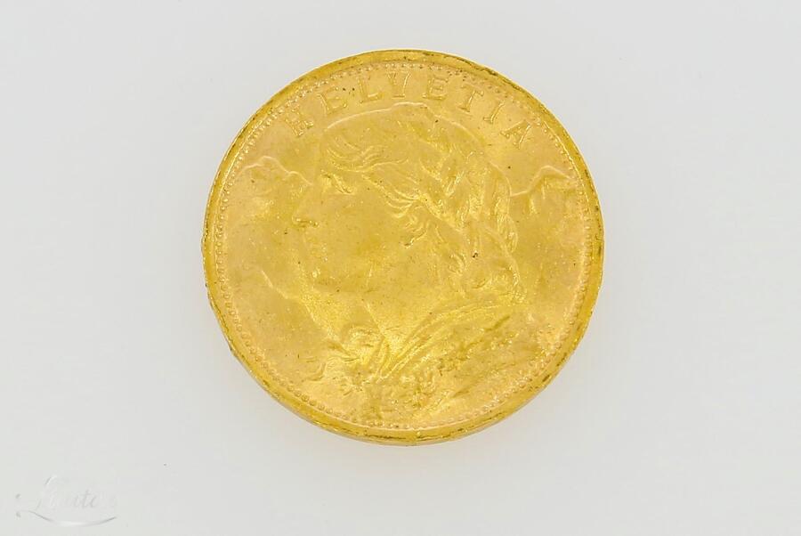 Kuldmünt 900* Helvetia 20 franki