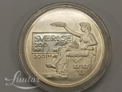Hõbe münt 200 Kronor - Carl XVI Gustaf 