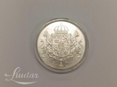 Hõbemünt 50 Kronor - Carl XVI Gustaf 1976 a.