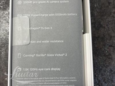 Mobiiltelefon Xiaomi Redmi Note 14 Pro+ 5G (24115RA8EG)