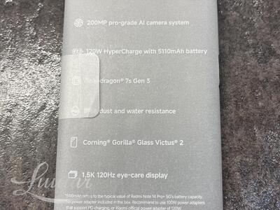 Mobiiltelefon Xiaomi Redmi Note 14 Pro+ 5G (24115RA8EG)