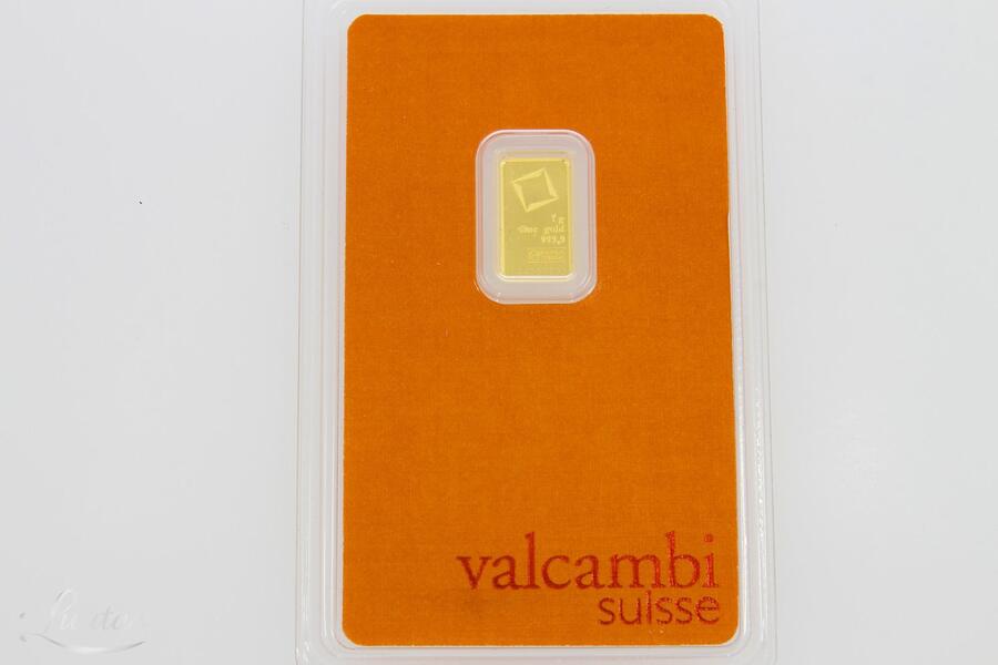 Kuldplaat 999* Valcambi Suisse