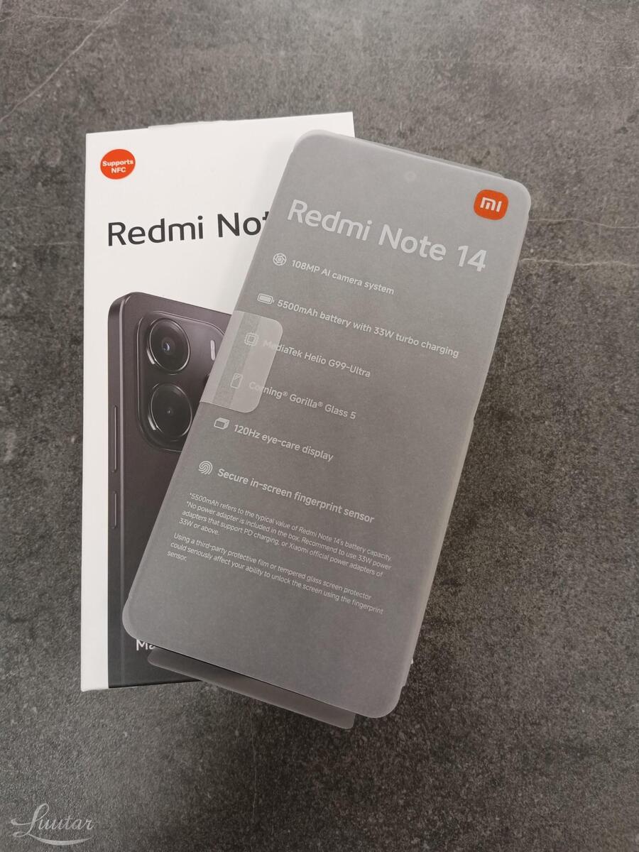 Mobiiltelefon Xiaomi Redmi Note 14 128 GB UUS!