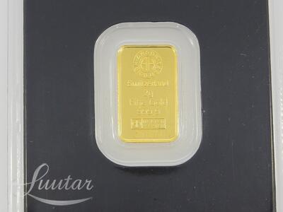 Kuldplaat 999* 2g Argor-Heraeus
