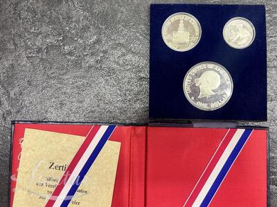 Hõbemündid "200 let nezavisimosti USA" 1776-1976a