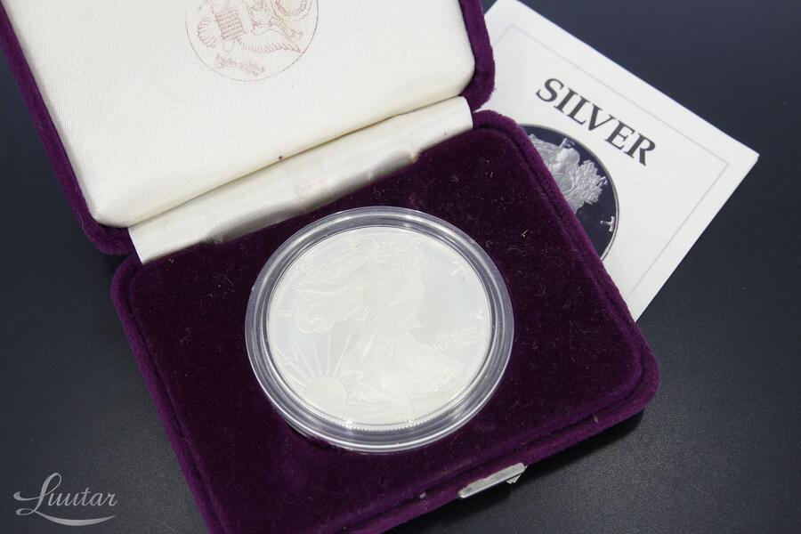 Hõbemünt 999* 1 USA dollar 1987 – Ameerika Kotkas