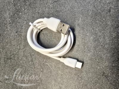 Laadija Presticio F7S 1xUSB + juhe USB Type C 2.4A Valge
