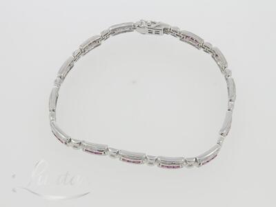 Kuldkäekett 585* Briljandid 1,12ct + Rubiinid 