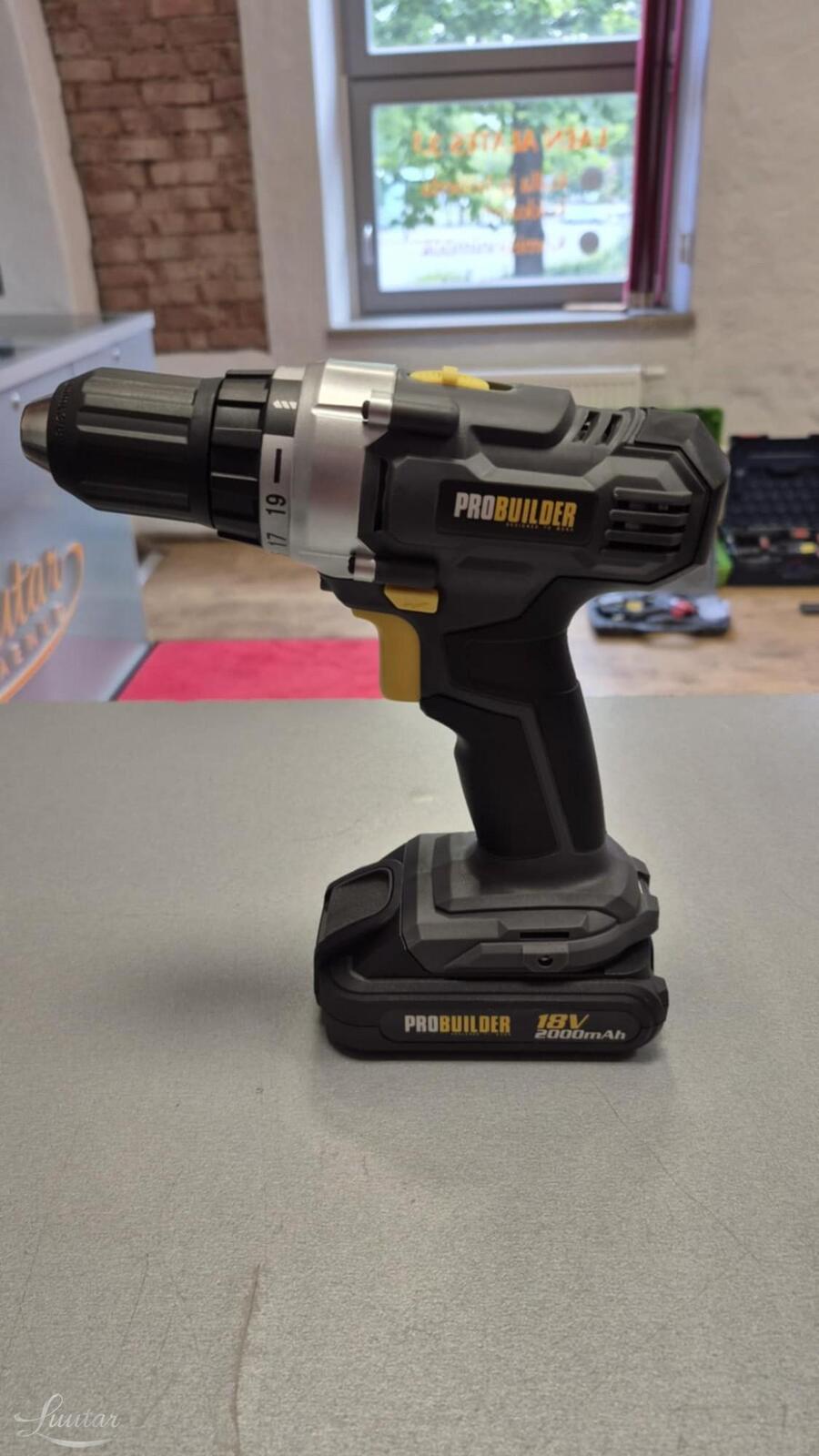 Akutrell Probuilder 18V Li-Ion UUS!