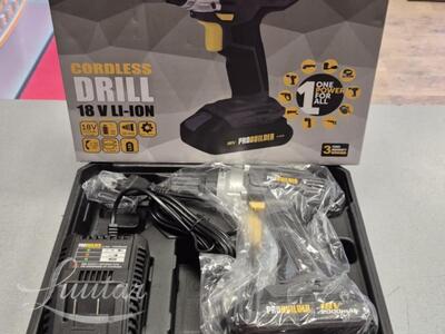 Akutrell Probuilder 18V Li-Ion UUS!