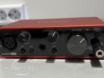 Helikaart Focusrite Scarlett Solo 3rd gen + mikrofon Shure SM58