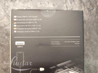 Laadija PRESTICO F9S 1xUSB + Juhe USB-C 2.4A valge