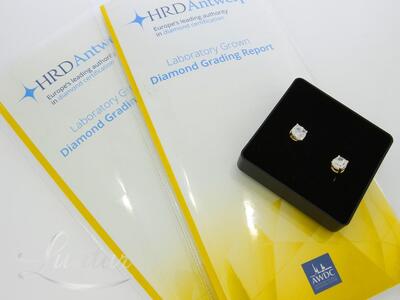 Kuldkõrvarõngad 585* UUED! Briljandid 3.14ct