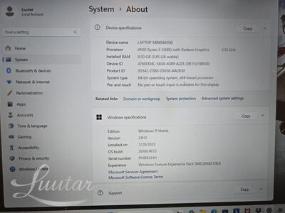 Sülearvuti Lenovo Ideapad 115ALC7