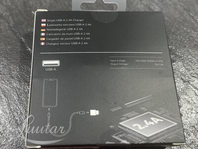 Laadija PRESTICO F9S 1xUSB + Juhe USB-C 2.4A valge