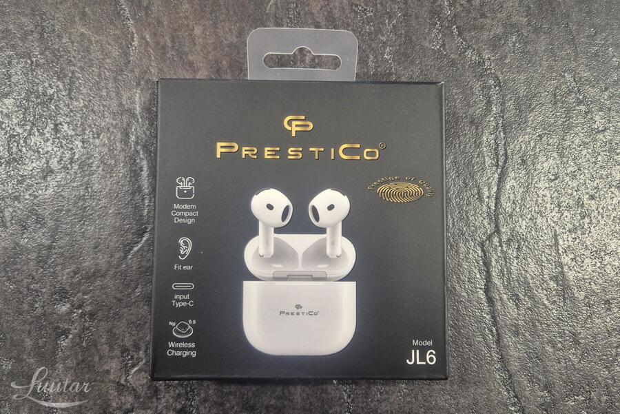 Juhtmevaba kõrvaklapid PRESTICO JL6 AIR BLUE PRO X6 valge