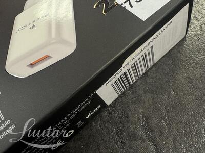 Laadija PRESTICO F7S 1xUSB + Juhe Lightning 2.4A valge UUS!