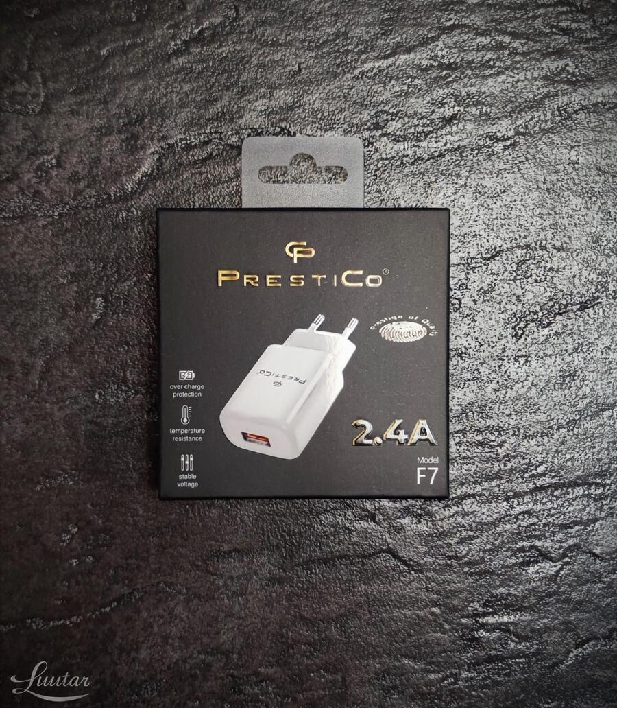 Laadija PRESTICO F7 1xUSB 2.4A UUS!