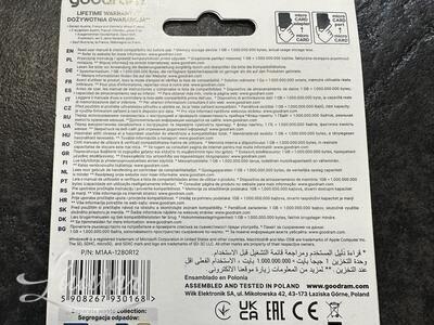 Mälukaart microSD GOODRAM 128GB