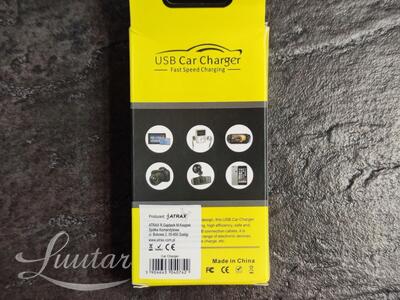Autolaadija S26 2xUSB 3A UUS!