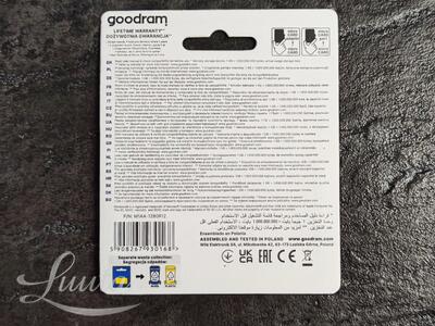 Mälukaart microSD GOODRAM 128GB C10UHS+AD 100MB/s UUS!