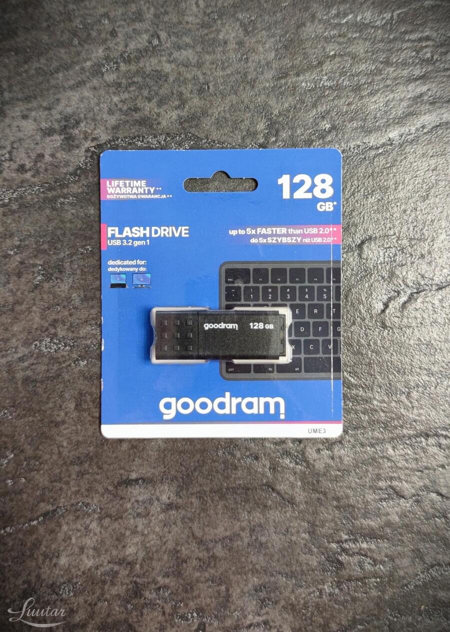 Mälupulk GOODRAM UME3 128GB USB 2.0 UUS!
