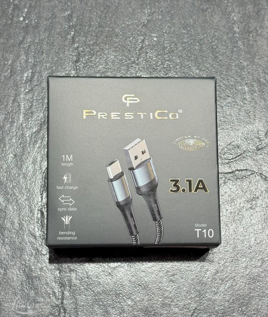 Juhe PRESTICO T10 USB - USB-C 3.1A Must UUS!