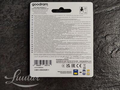 Mälupulk GOODRAM UME3 64GB USB 3.0 UUS!