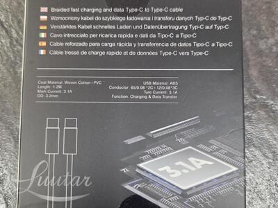 Juhe PRESTICO T46 USB -C PD1.2M valge