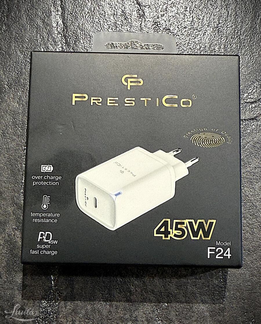 Laadija PRESTICO F24 1xUSB-C 45W PD GaN