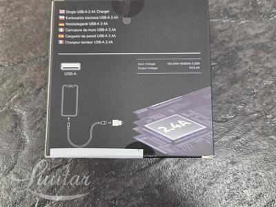 Laadija PRESTICO F7S 1xUSB + Juhe Lightning 2.4A valge