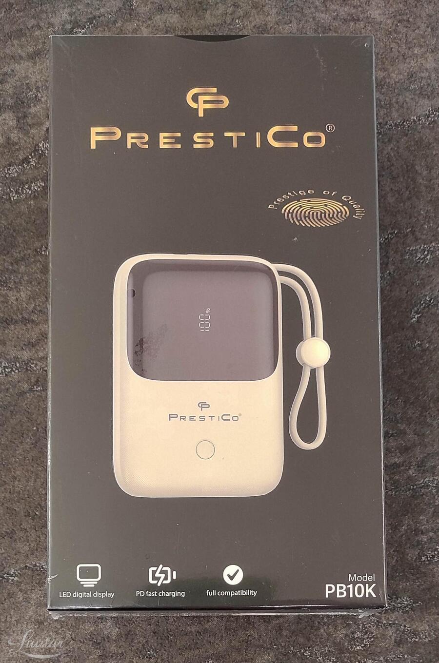 Akupank PRESTICO PB10K 10000mAh UUS!