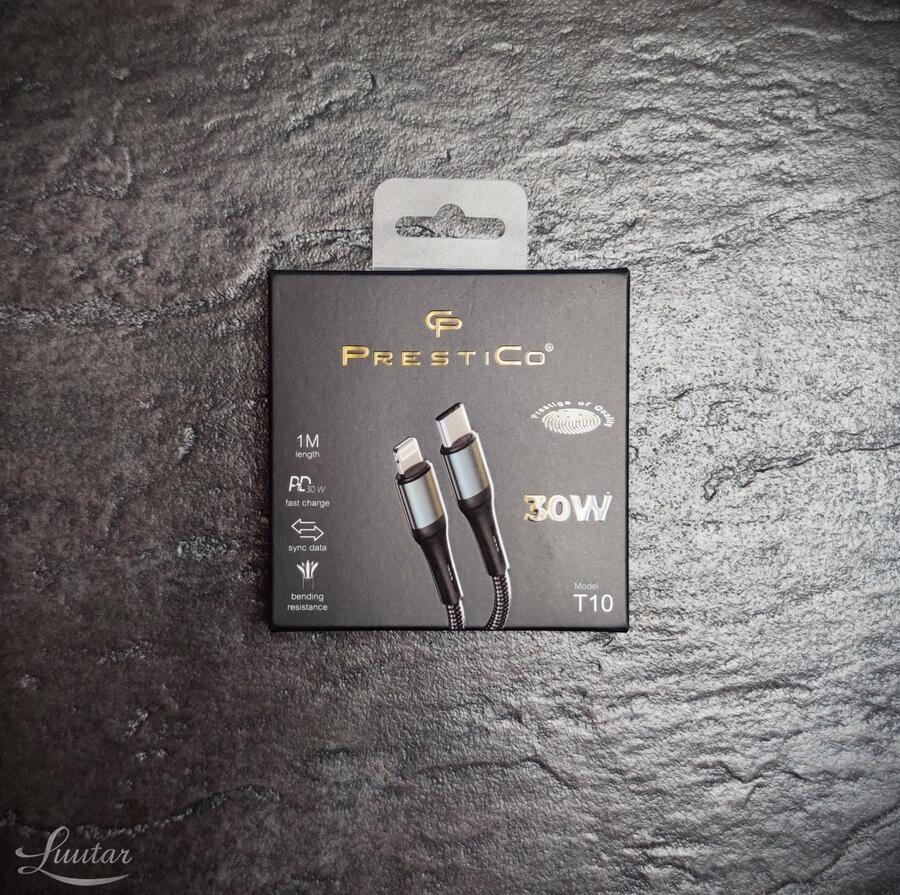 Juhe PRESTICO T10 USB-C - Lightning 30W PD UUS!
