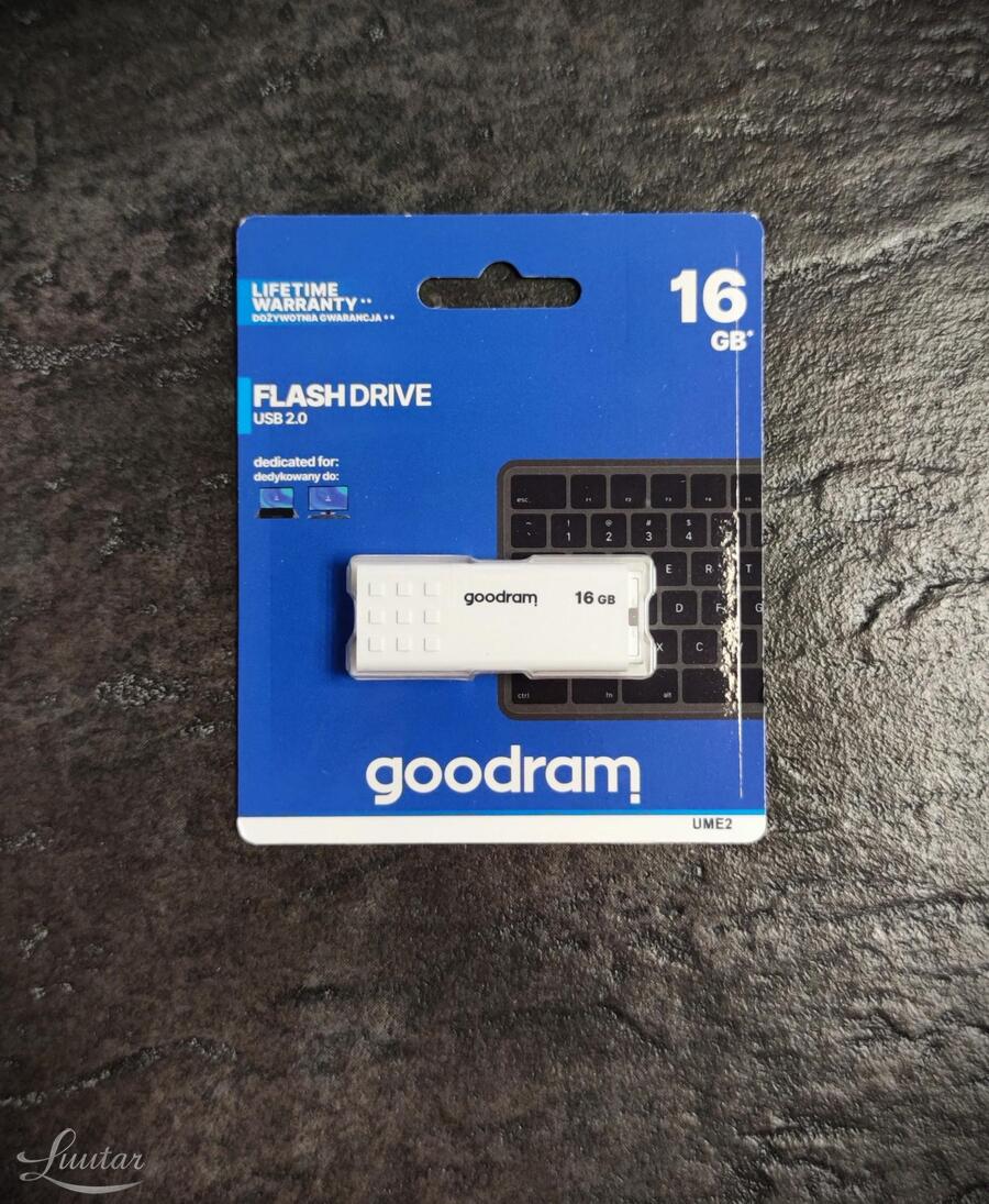 Mälupulk GOODRAM UME2 16GB 2.0 UUS!