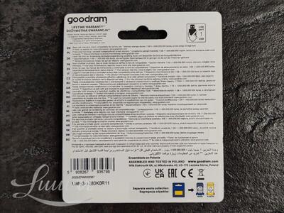 Mälupulk GOODRAM UME3 128GB USB 2.0 UUS!