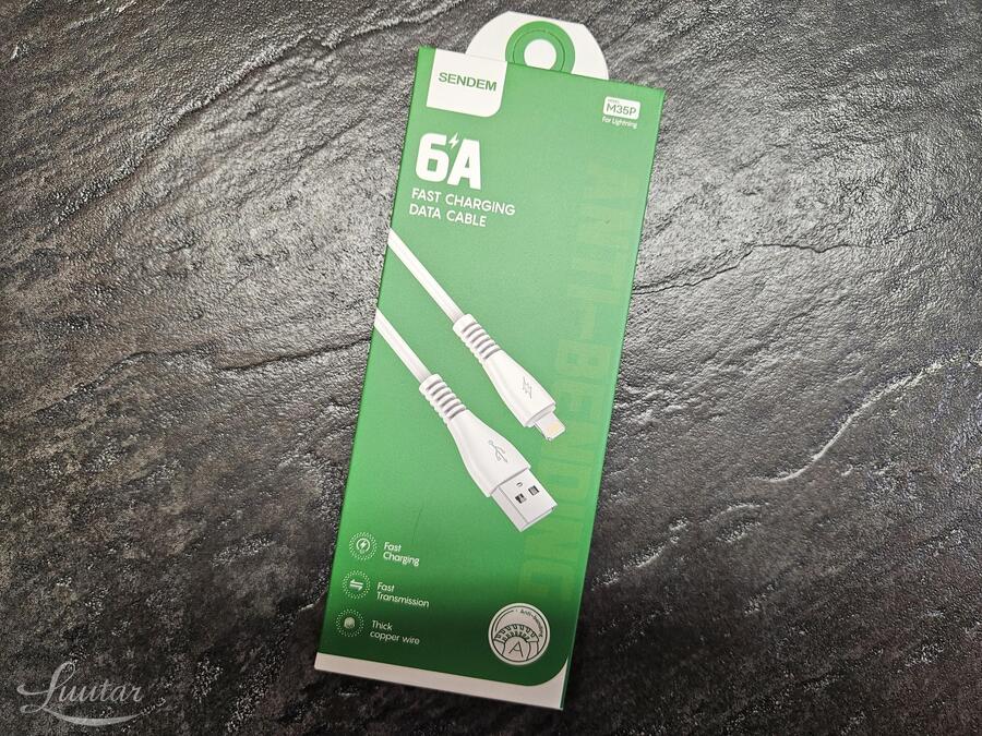 Juhe SENDEM M35P USB - Lightning 6A valge