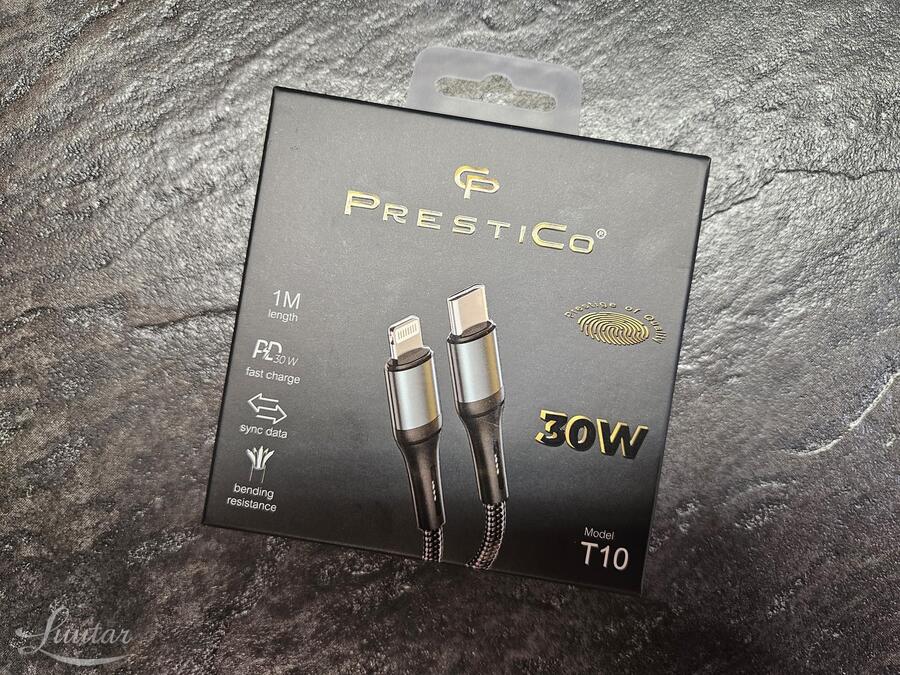Juhe PRESTICO T10 USB-C - Lightning 30W PD must