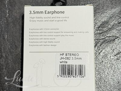 Kõrvaklapid JH-082 3.5mm valge UUED!