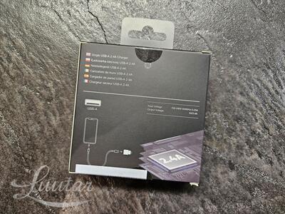 Laadija PRESTICO F7S 1xUSB + Juhe Lightning 2.4A valge UUS!